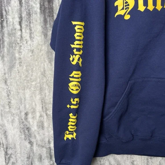 Gwen Stefani Anaheim Hillbillies Pullover Hoodie Navy Blue Size 2XL - Picture 2 of 8